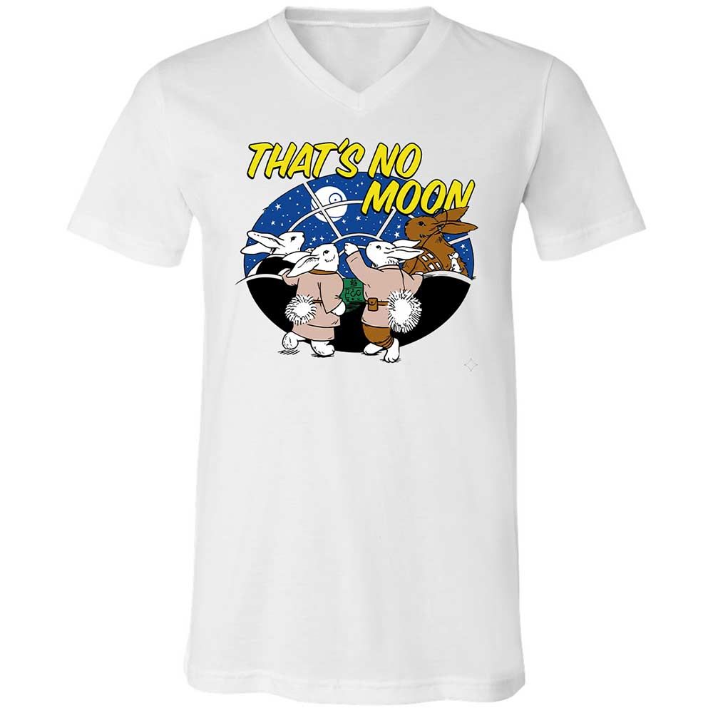 Unisex V-Neck T-Shirt - White - White - 1