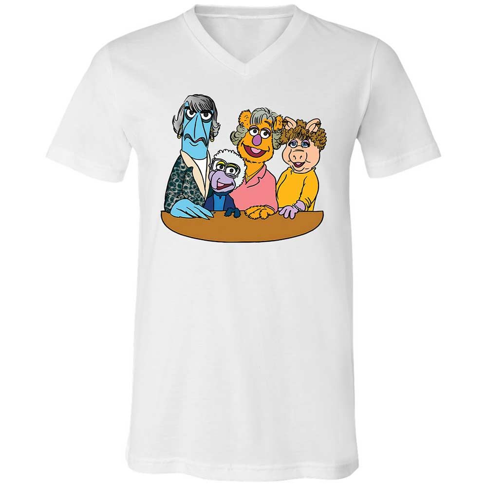 Unisex V-Neck T-Shirt - 8N91VZ57 - White - 1