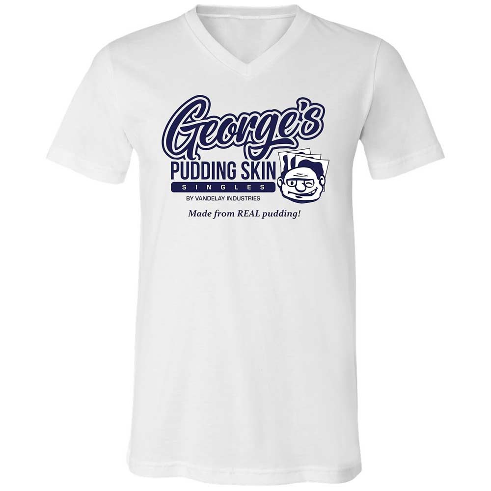 Unisex V-Neck T-Shirt - QMJLXYN4 - White - 1