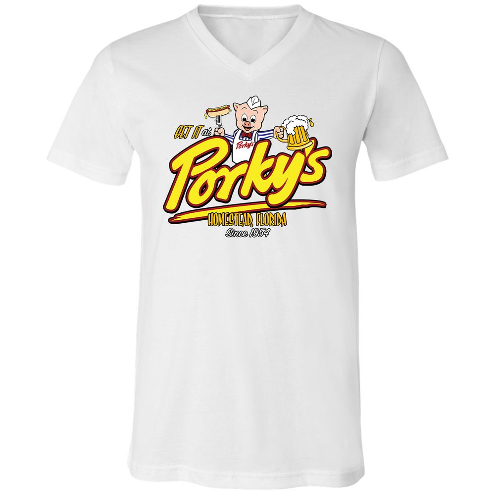 Unisex V-Neck T-Shirt - XSGT6M4Z - White - 1