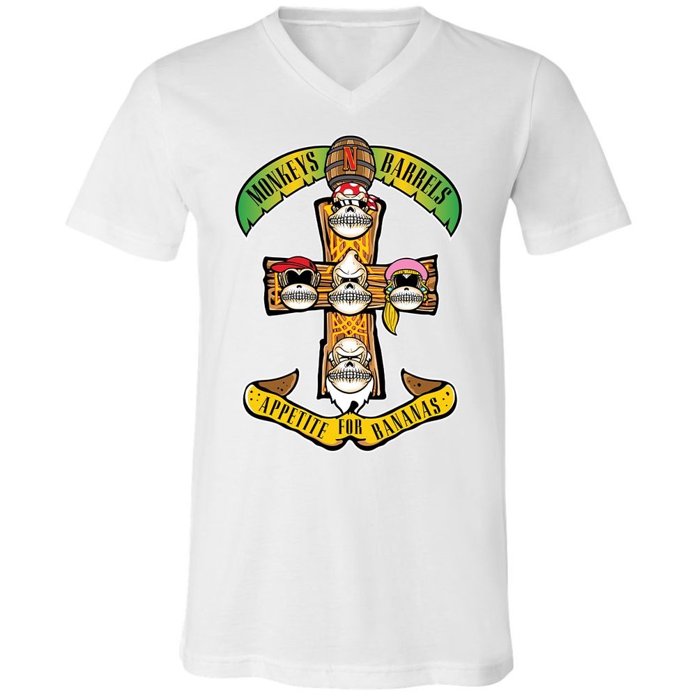 Unisex V-Neck T-Shirt - SQ2WY1PF - White - 1