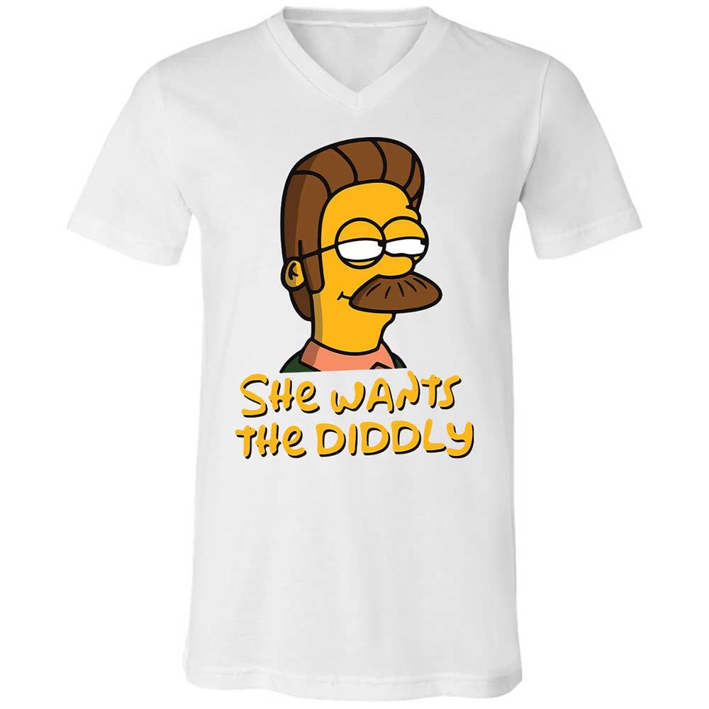 She Wants The Diddly - White - 1