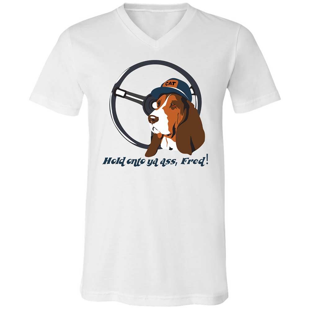 Unisex V-Neck T-Shirt - TGQK1EWD - White - 1
