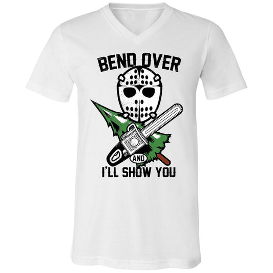 Unisex V-Neck T-Shirt - NYX8HYNM - White - 1