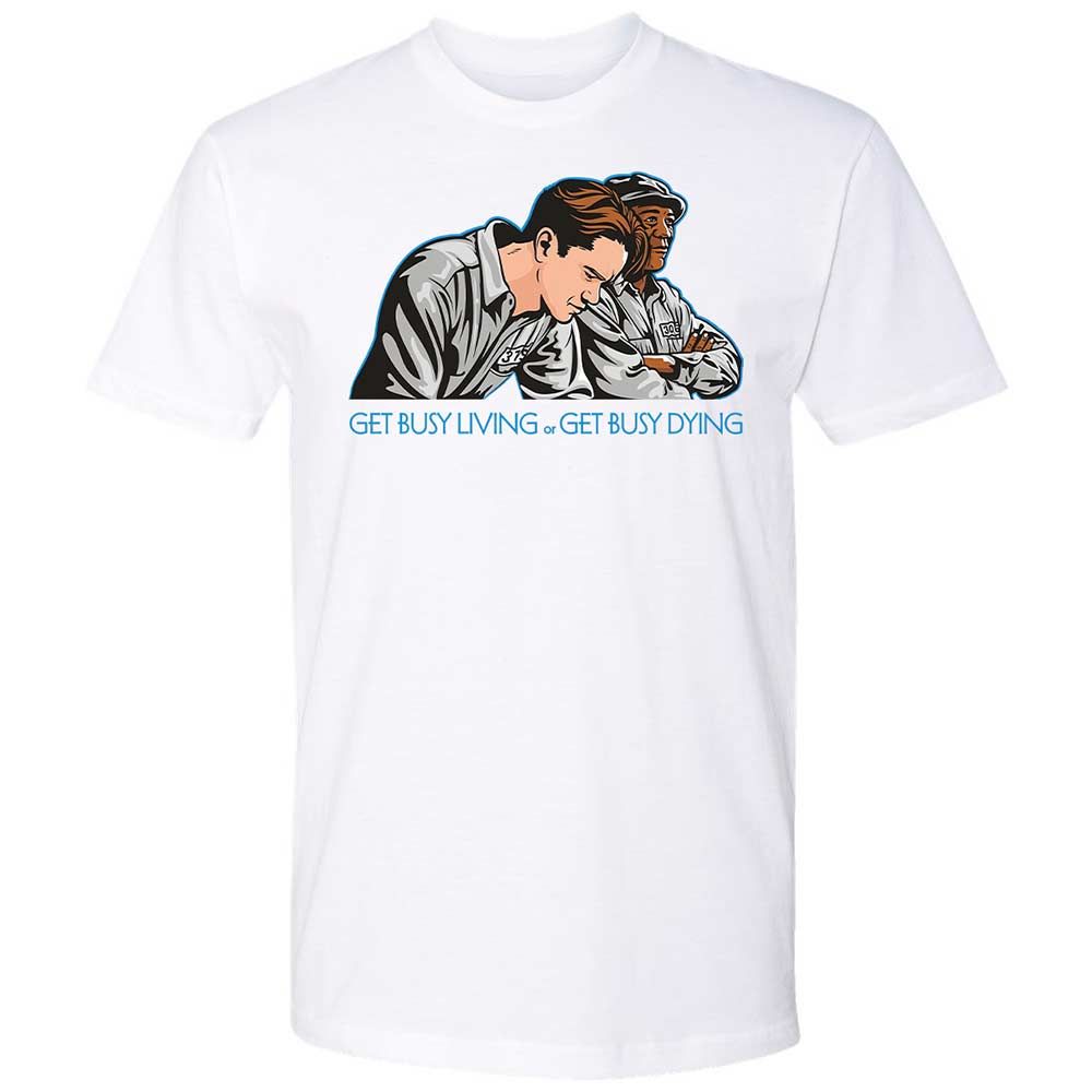 Get Busy Living - White - 1