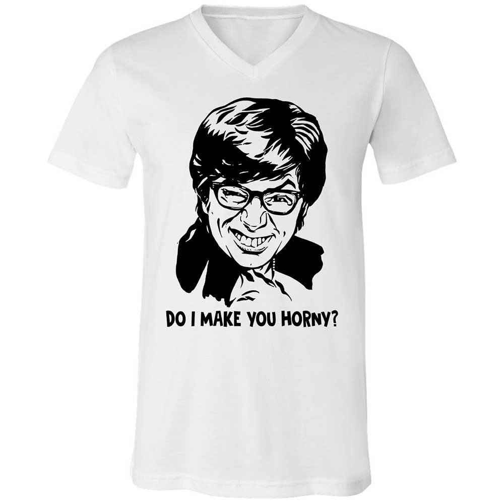 Unisex V-Neck T-Shirt - 88SDLUN3 - White - 1