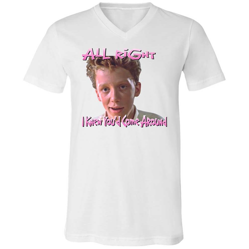 Unisex V-Neck T-Shirt - PSEPN4ZE - White - 1