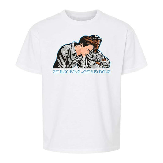 Get Busy Living - White - 1