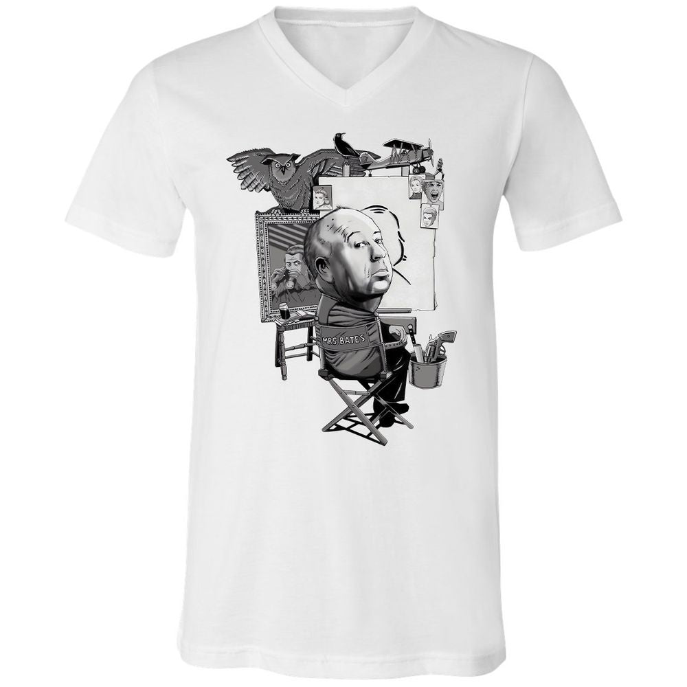Unisex V-Neck T-Shirt - X8X2TV93 - White - 1