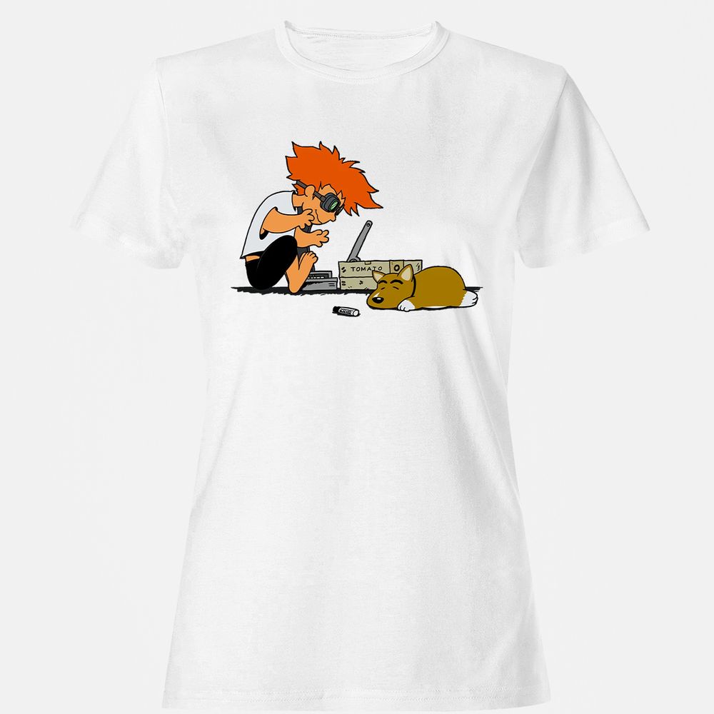 Women's T-Shirt - LX6C7821 - White - 1