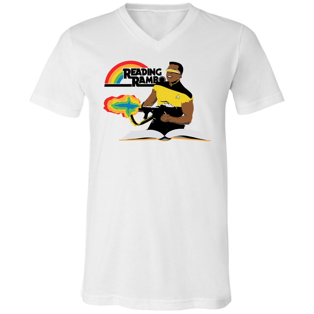 Unisex V-Neck T-Shirt - 3R282ZJA - White - 1