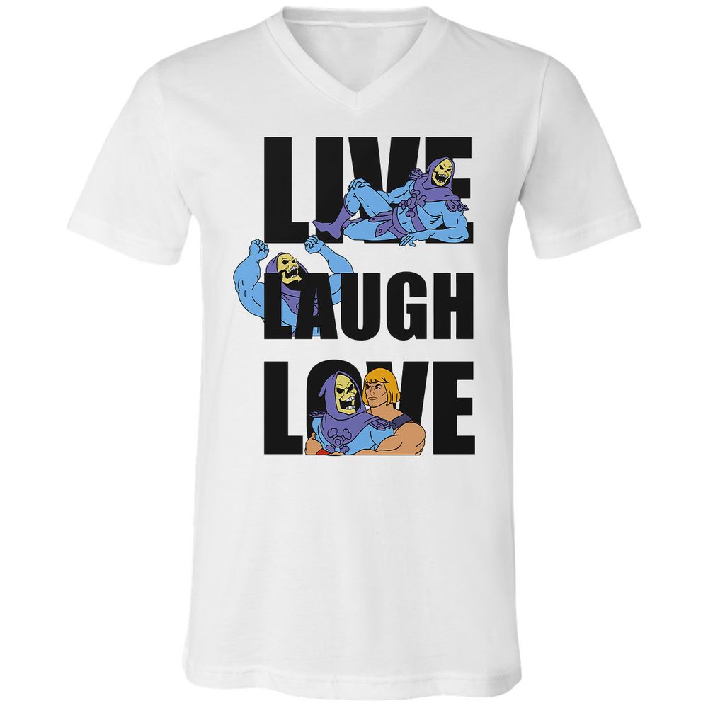 Unisex V-Neck T-Shirt - ARE6JFSF - White - 1