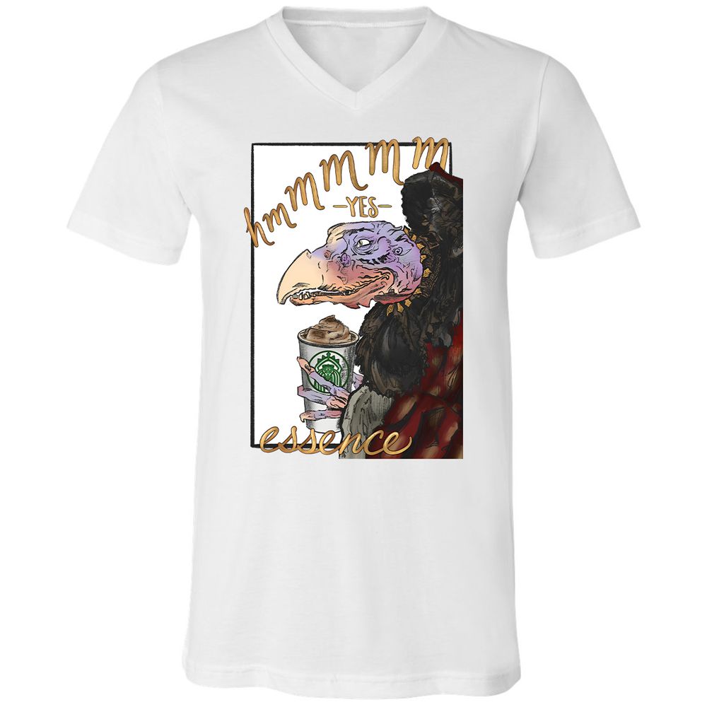 Unisex V-Neck T-Shirt - PFGXW8Z6 - White - 1