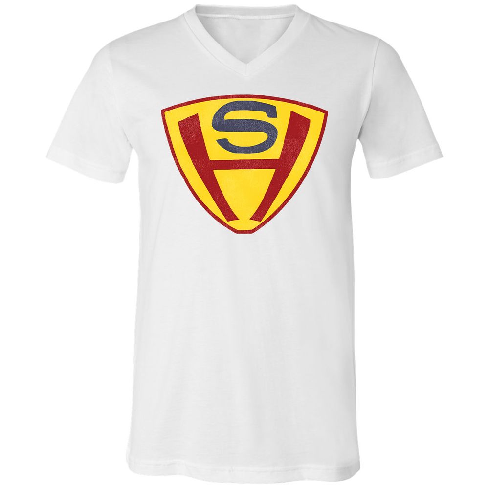 Unisex V-Neck T-Shirt - EDFF33LW - White - 1