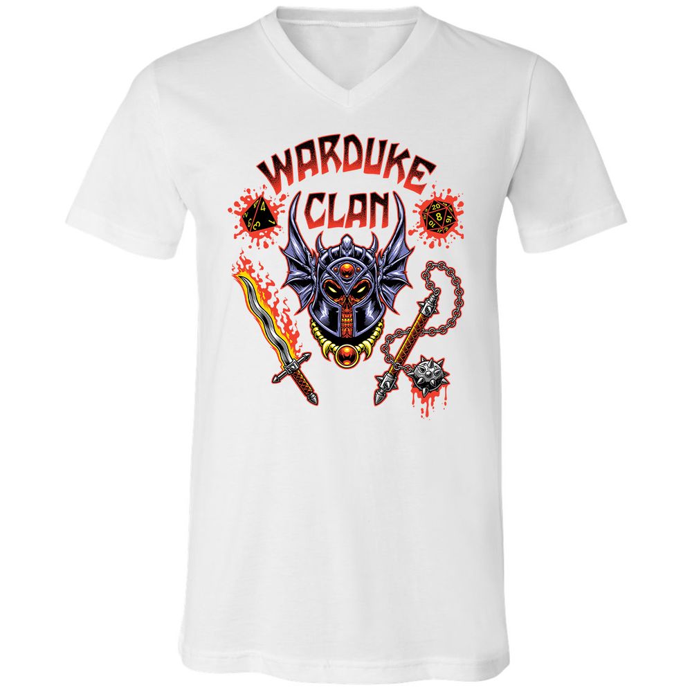 Unisex V-Neck T-Shirt - 8MB1JHWG - White - 1