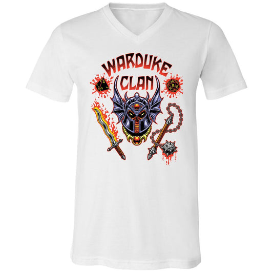 Unisex V-Neck T-Shirt - 8MB1JHWG - White - 1