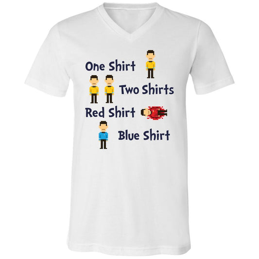 Red Shirt, Blue Shirt - White - 1