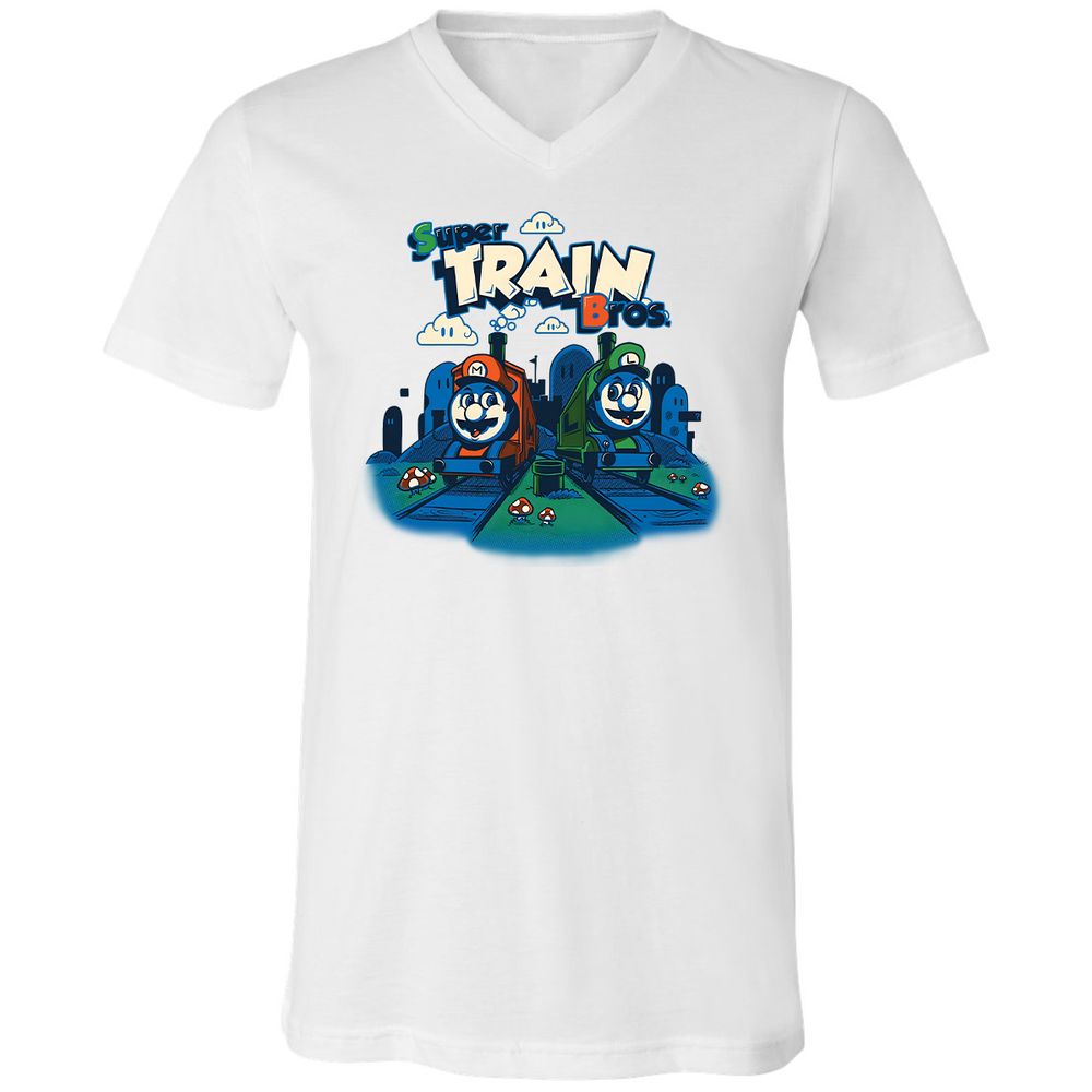 Unisex V-Neck T-Shirt - 3Z8ULW36 - White - 1