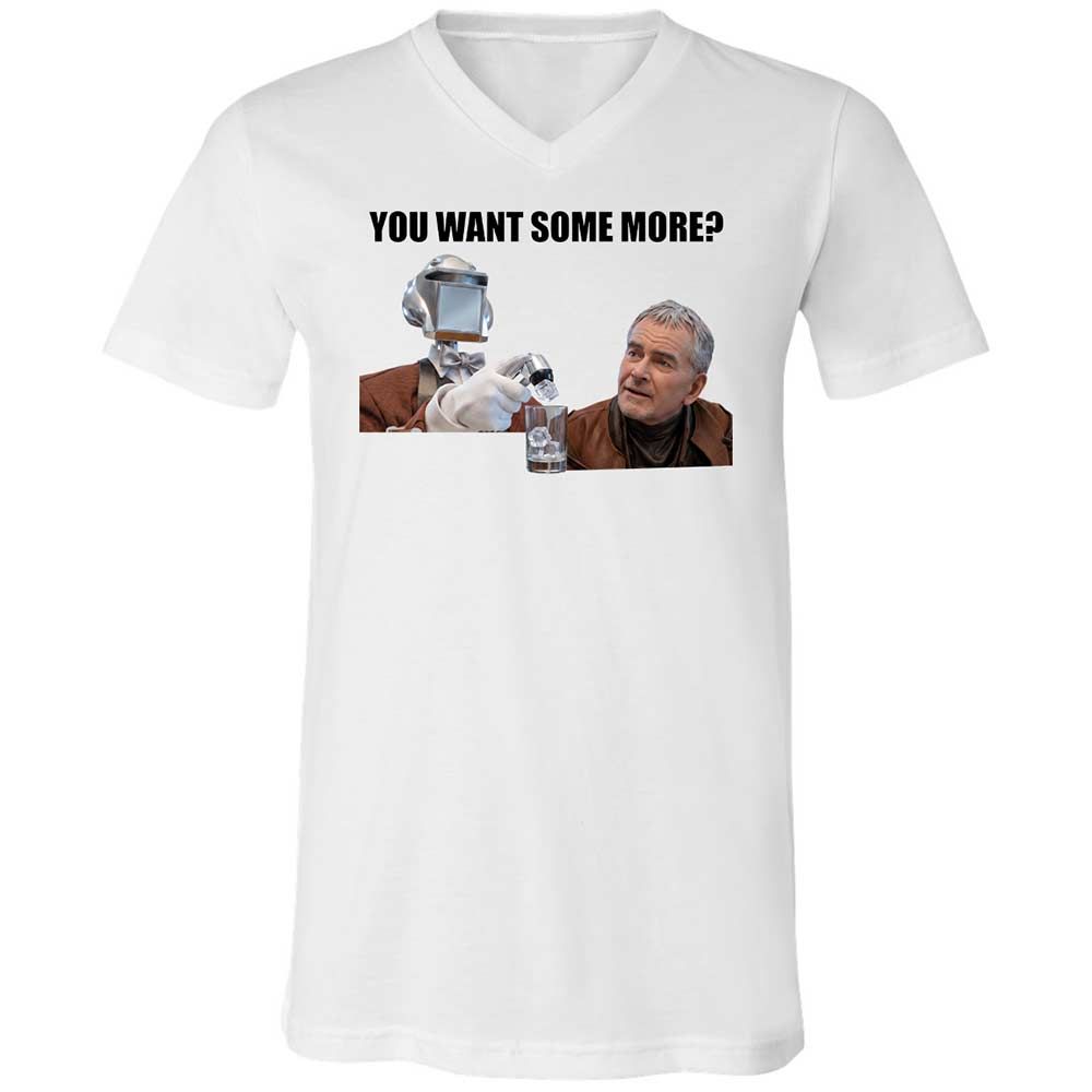 Unisex V-Neck T-Shirt - KMMLLSHX - White - 1