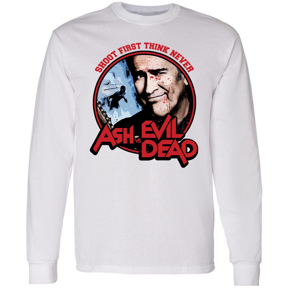 Long Sleeve T-Shirt - LFHJND7F - White - 1