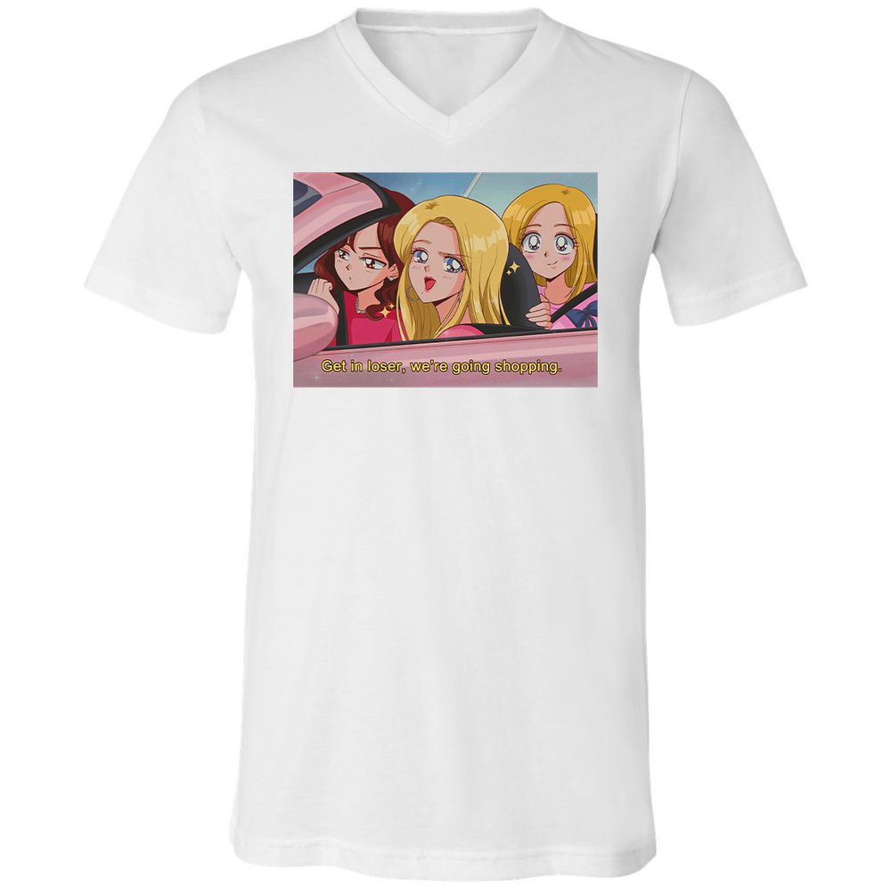 Unisex V-Neck T-Shirt - L9165542 - White - 1