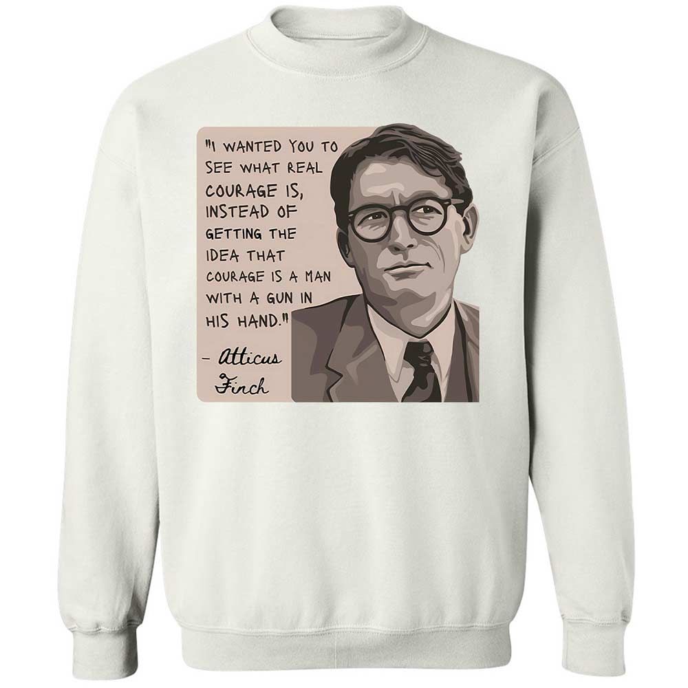 Real Courage Quote - White - 1