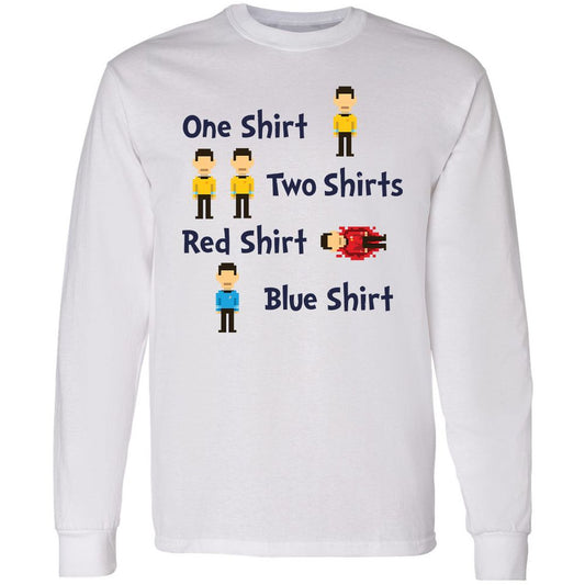 Red Shirt, Blue Shirt - White - 1