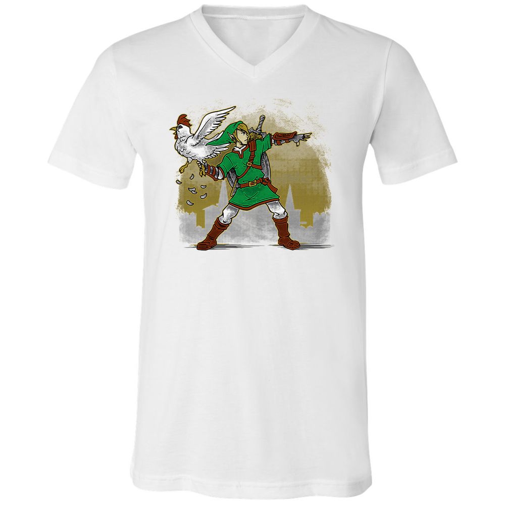 Unisex V-Neck T-Shirt - 22X2TYXZ - White - 1