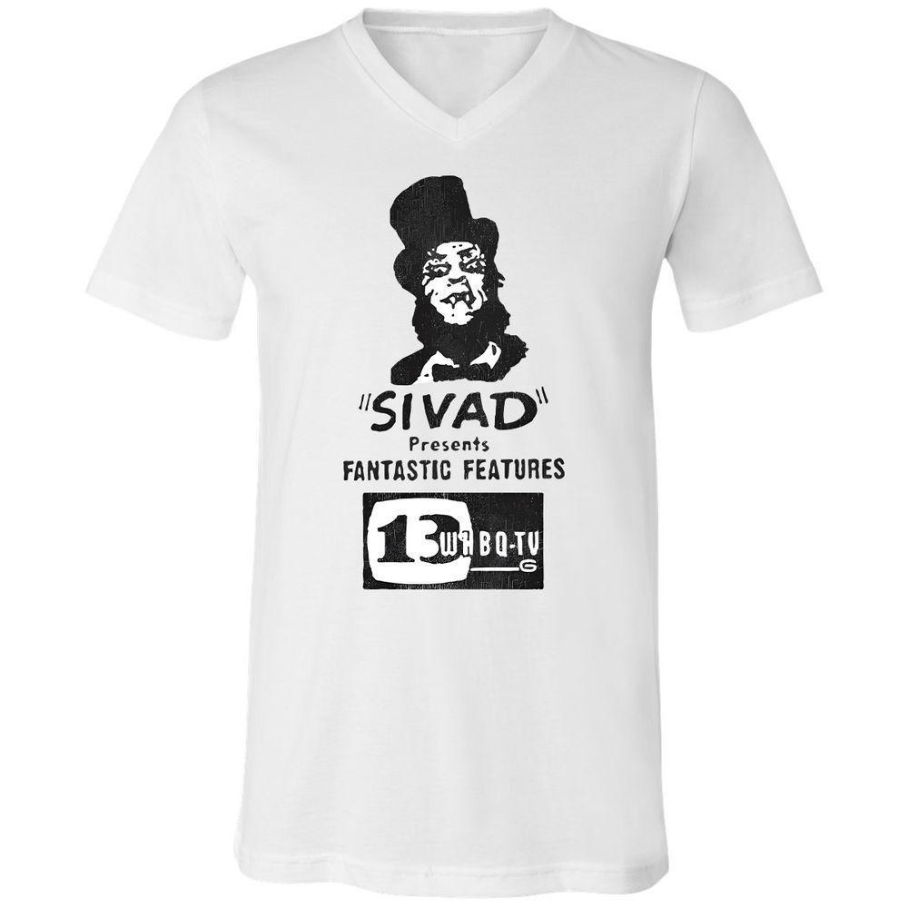 Unisex V-Neck T-Shirt - HMFLJQKL - White - 1