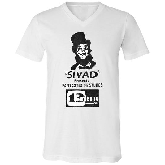 Unisex V-Neck T-Shirt - HMFLJQKL - White - 1