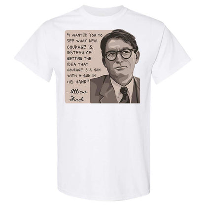 Real Courage Quote - White - 1