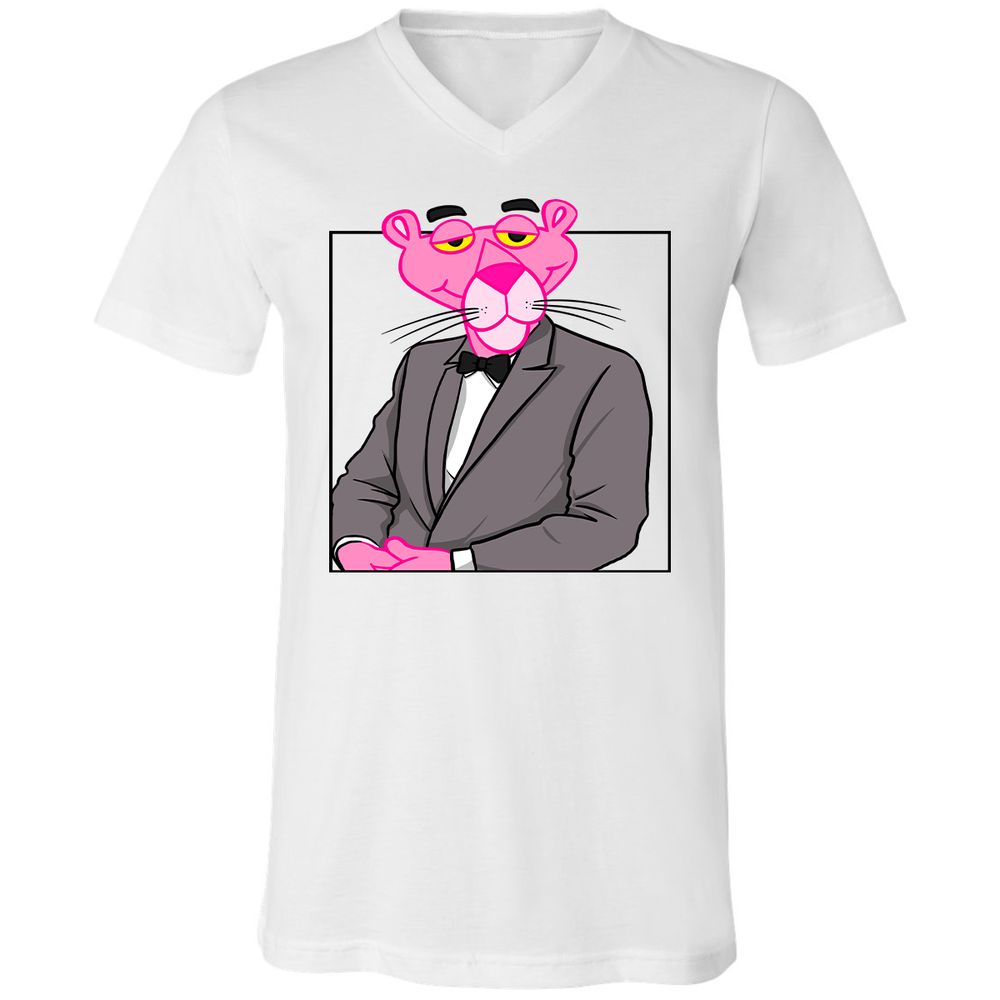 Unisex V-Neck T-Shirt - X4J3432J - White - 1