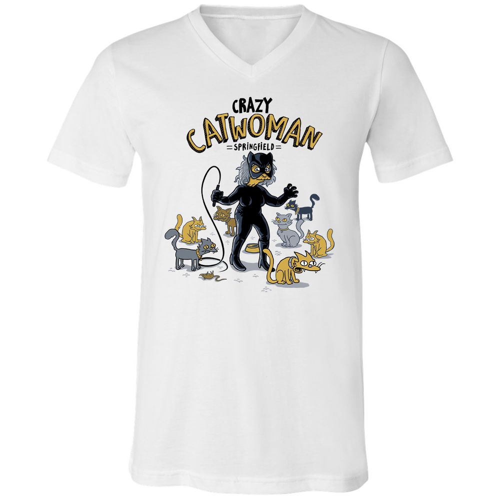Unisex V-Neck T-Shirt - AHGM4F5Z - White - 1