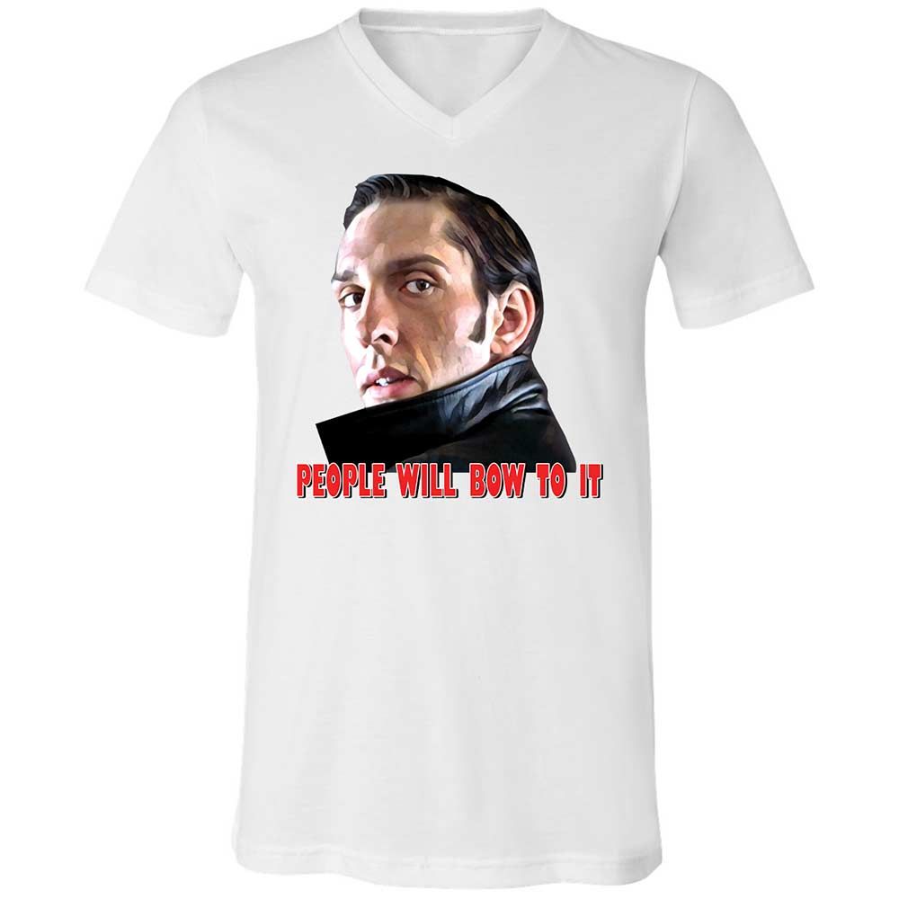 Unisex V-Neck T-Shirt - 798F2RUE - White - 1