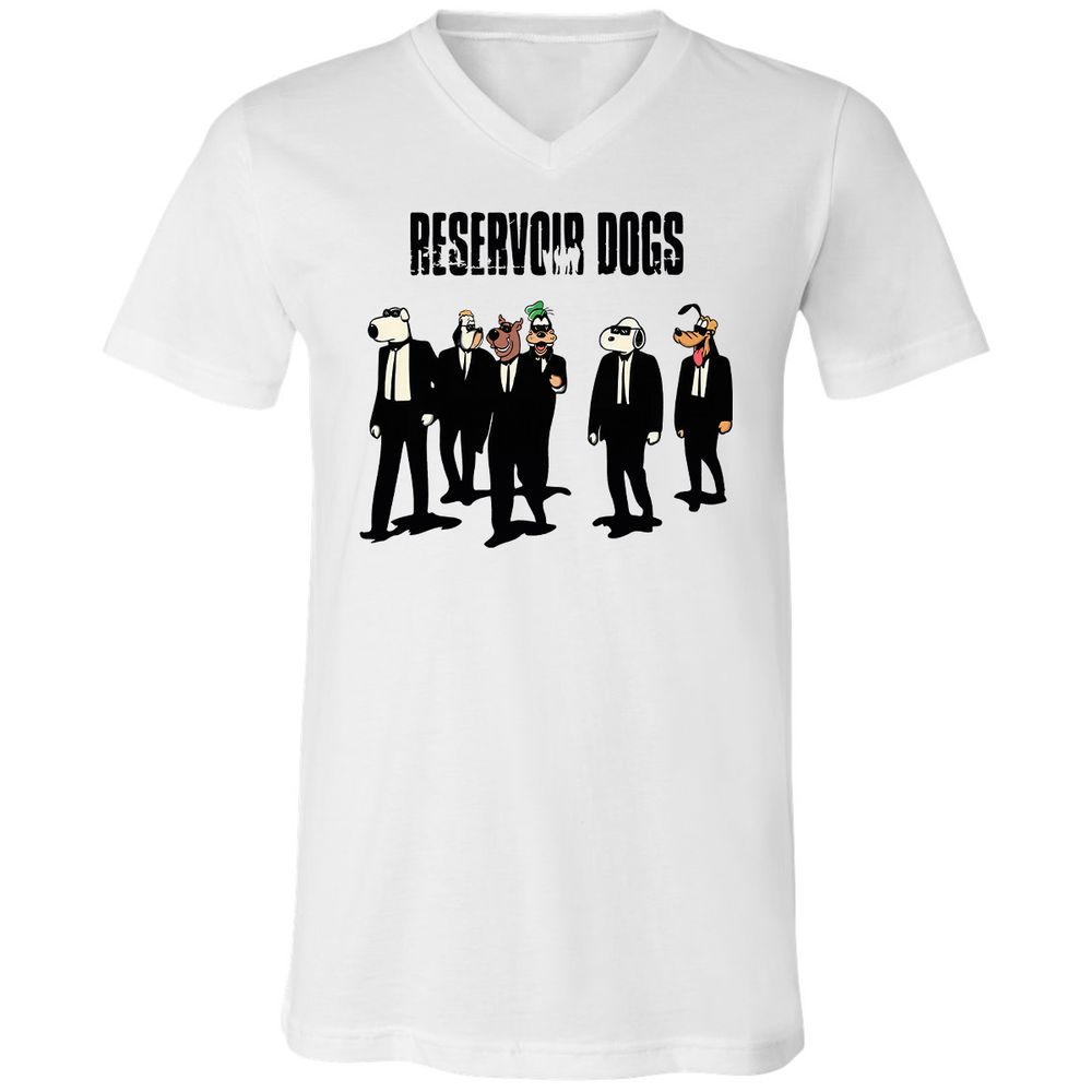 Unisex V-Neck T-Shirt - 419XYVNL - White - 1