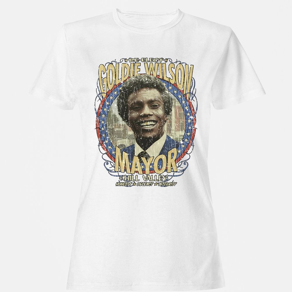 Re-Elect Mayor Goldie Wilson - White - 1