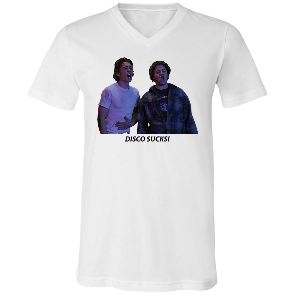 Unisex V-Neck T-Shirt - VY396GWP - White - 1