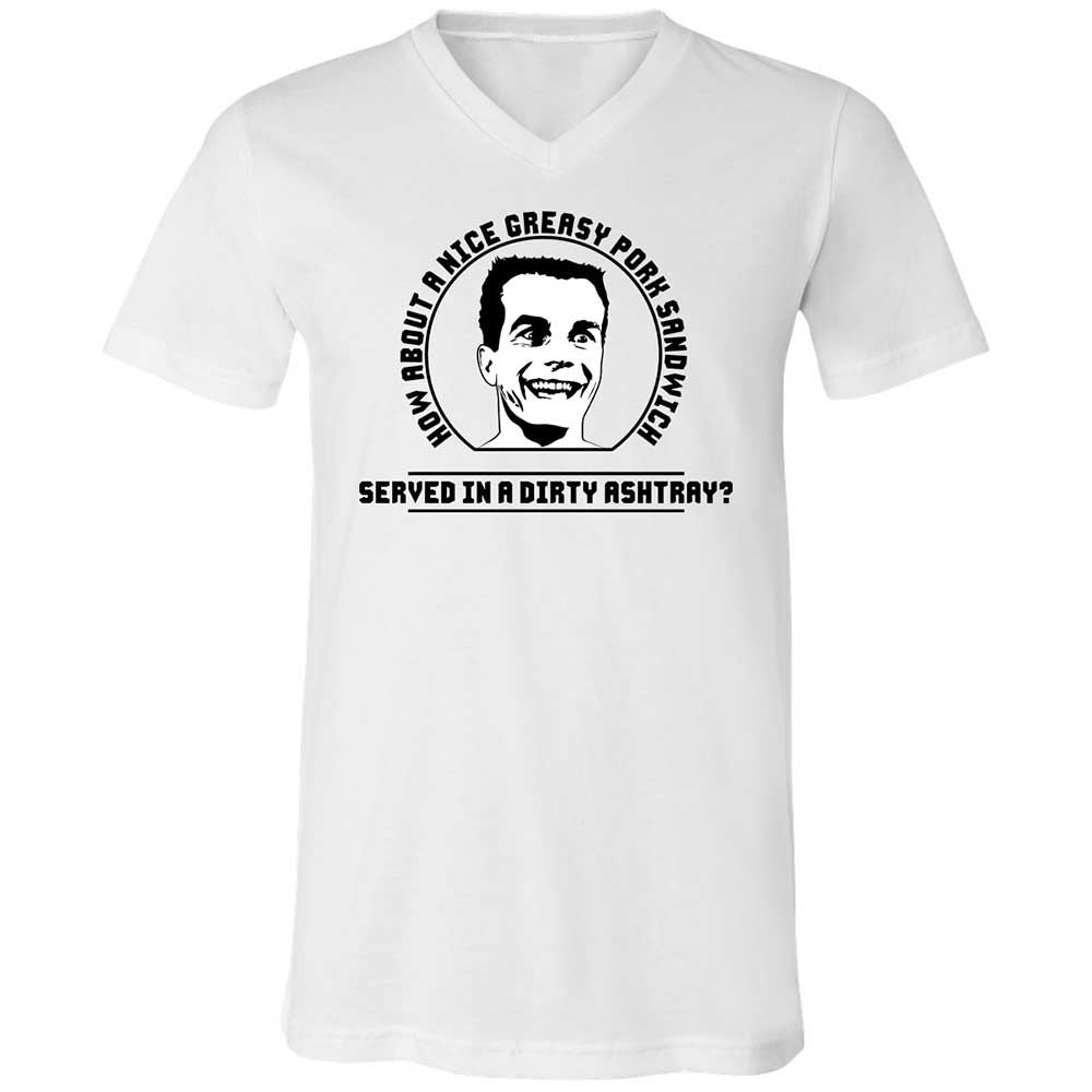 Unisex V-Neck T-Shirt - 627AC5LQ - White - 1