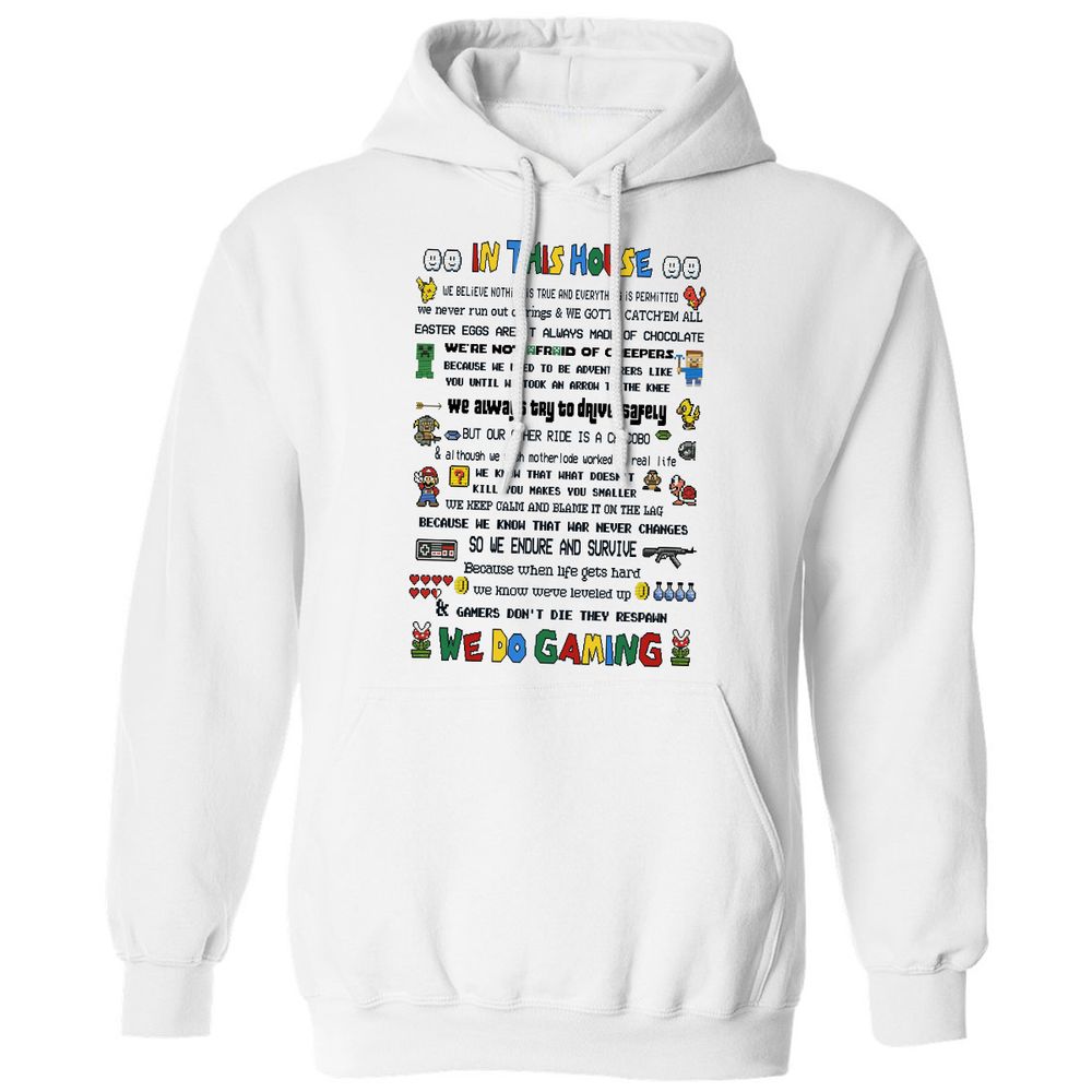 Classic Unisex Hoodie - XEX941D6 - White - 1