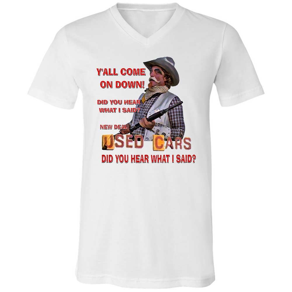 Unisex V-Neck T-Shirt - SNPJWA1Q - White - 1