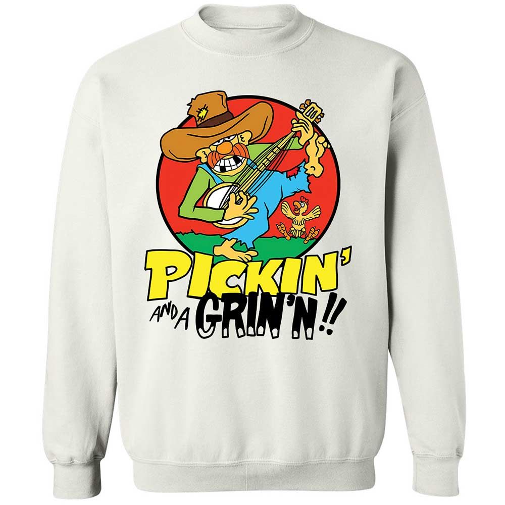 Pickin' and a Grinnin - White - 1