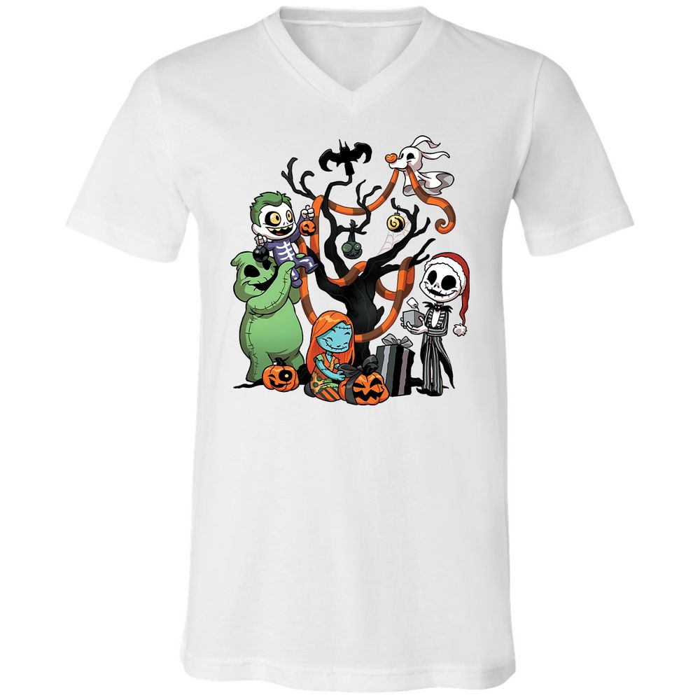 Unisex V-Neck T-Shirt - N5VNT14P - White - 1
