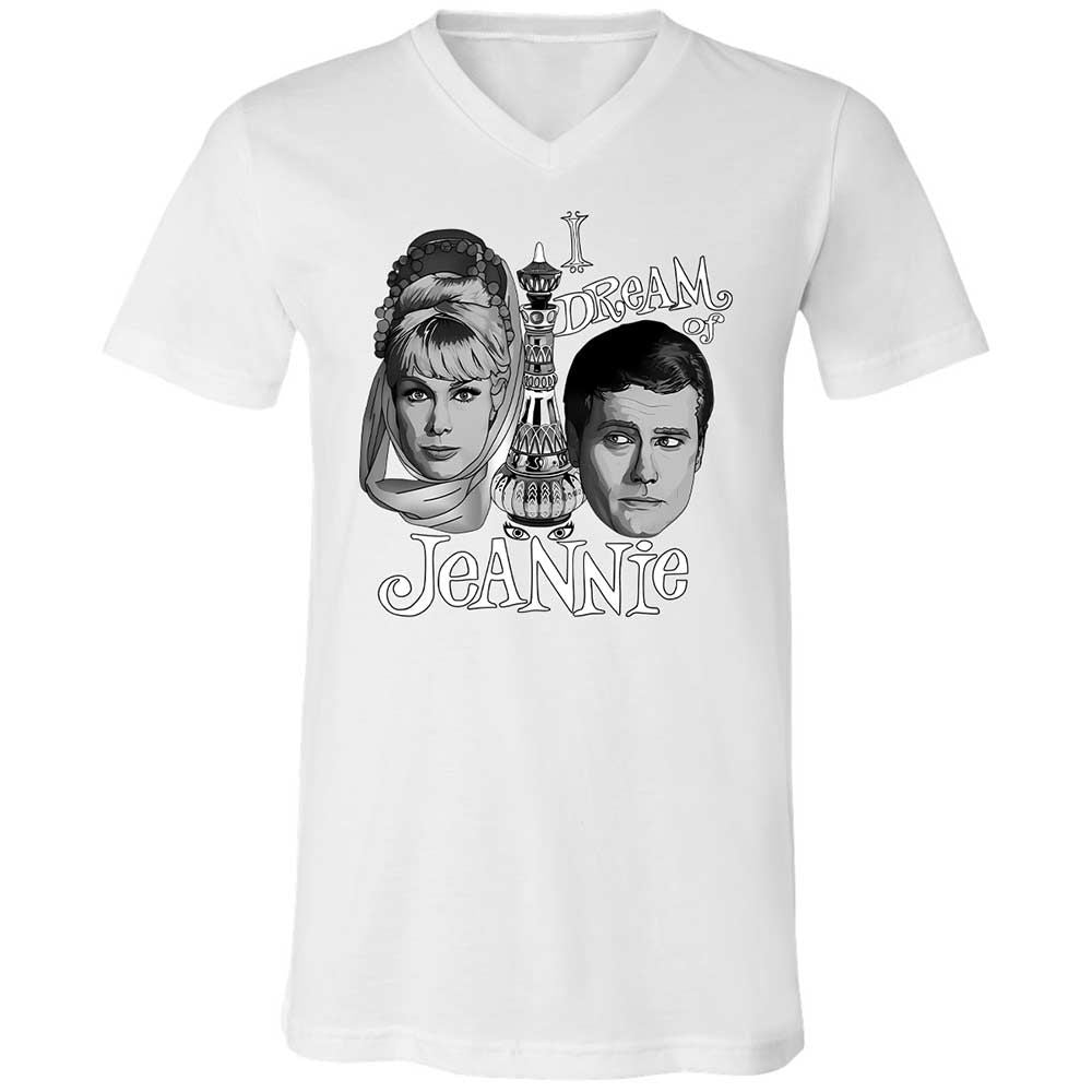 Unisex V-Neck T-Shirt - MGXZH87T - White - 1