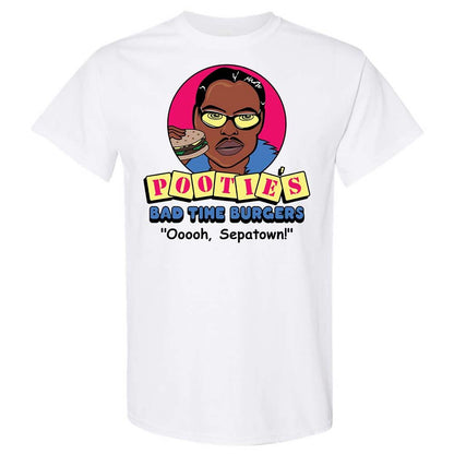 Pootie's Bad Time Burgers - White - 1