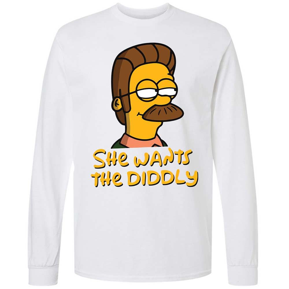 She Wants The Diddly - White - 1