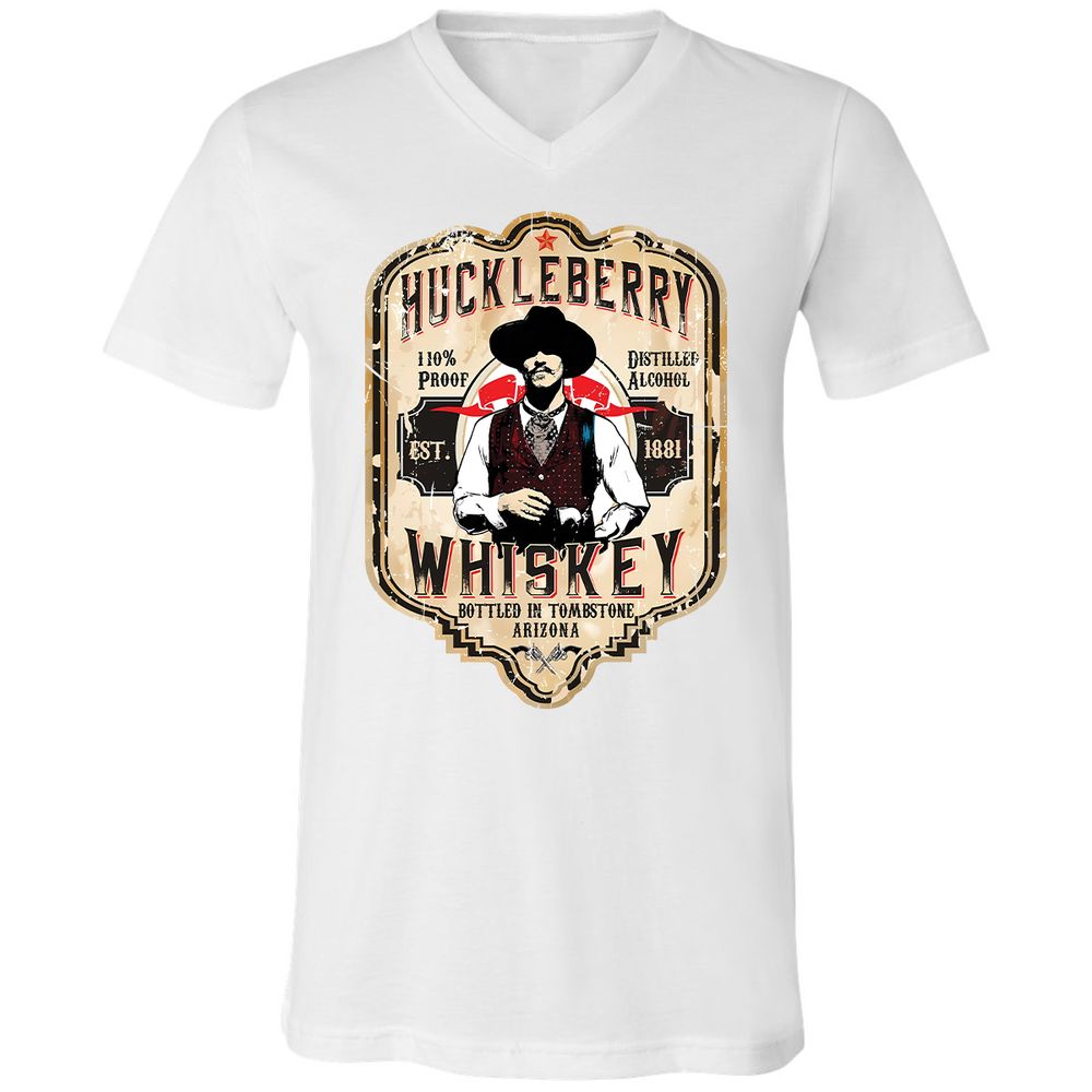 Huckleberry Whiskey Label - White - 1