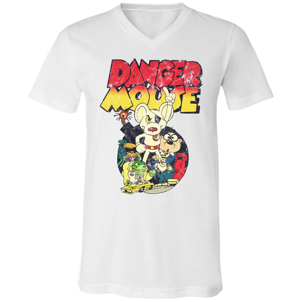 Unisex V-Neck T-Shirt - YG18CLHN - White - 1