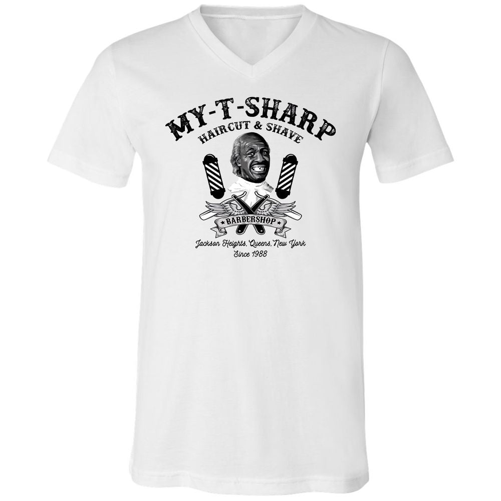 Unisex V-Neck T-Shirt - DFD96A2Y - White - 1