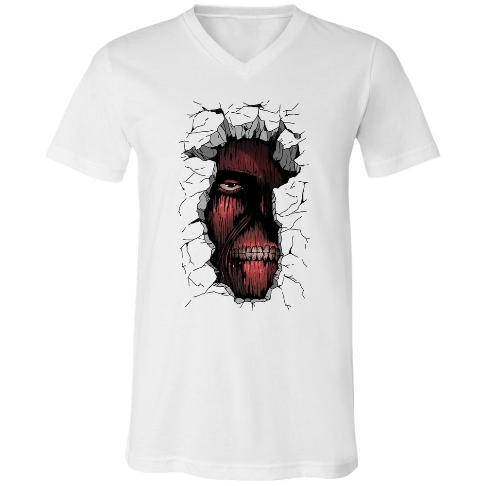 Unisex V-Neck T-Shirt - CLLJUNBF - White - 1