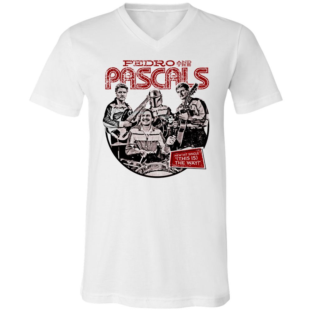 Unisex V-Neck T-Shirt - EWF1U8BL - White - 1